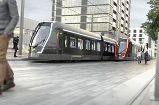 A render of the proposed Quebec City Tramway